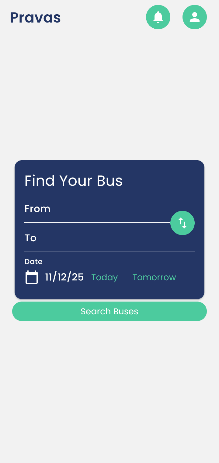 Pravas App Screenshot 1